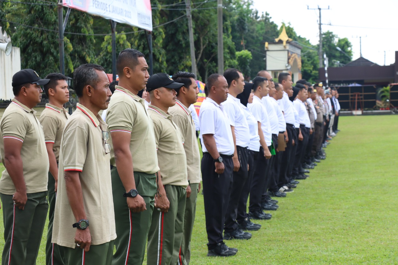 Sinergitas TNI-POLRI, Polres Lamtim Bersama Kodim 0429/LT Melaksanakan Olahraga Bersama